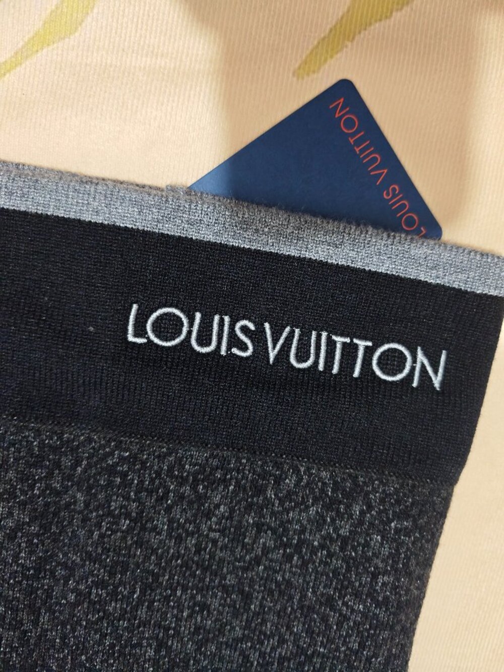 Louis Vuitton Black Monogram Knit Beanie - Picture 5 of 6